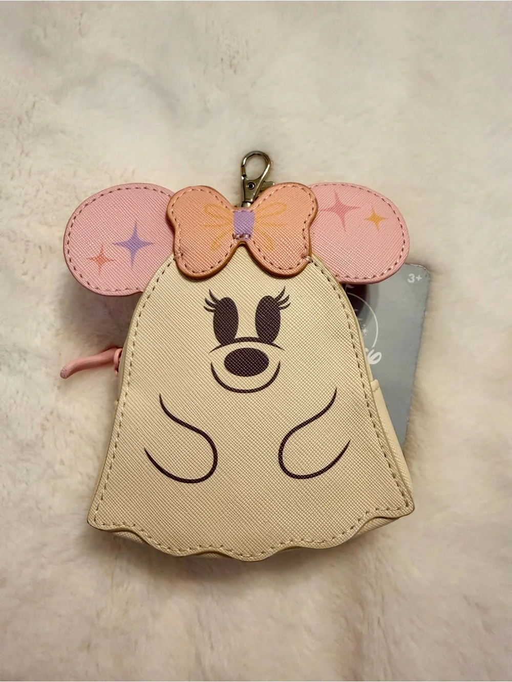 Disney Parks 2026 Minnie Mouse Ghost Bag Charm NWT 👻🎀